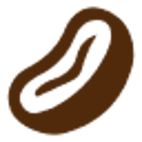 coffee bean icon dark brown